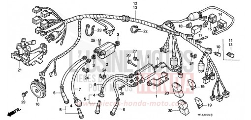 WIRE HARNESS VT600CP de 1993